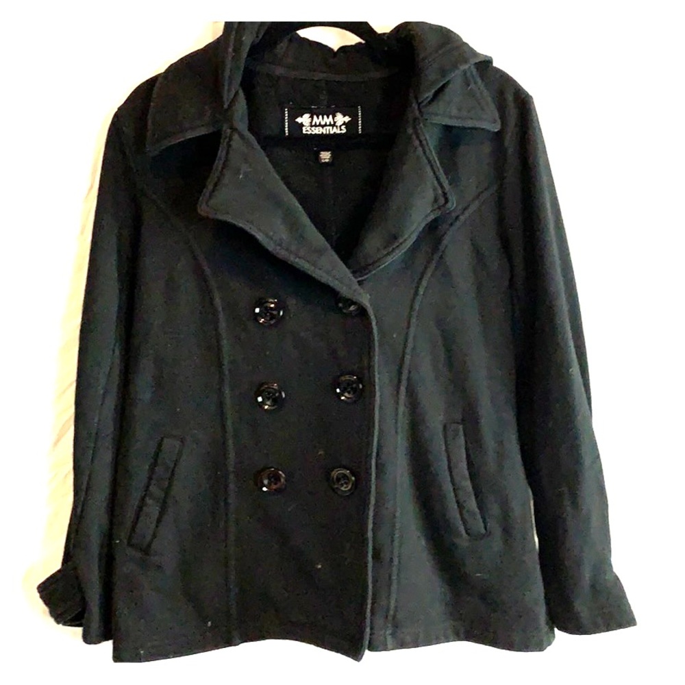 Black jacket with hood